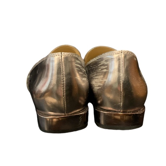 Naturalizer Women’s Cicero Leather Metallic Snip Toe Flat Slip On Shoe Size 8M - Picture 6 of 13